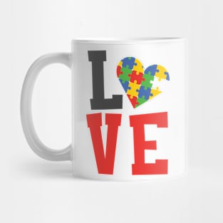 Love Autism Awareness Mug